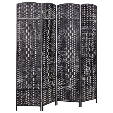 4-panelowy parawan pokojowy LAPPAGO Czarny 163 cm 170 cm