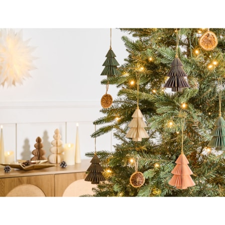 Zestaw 20 ozdób choinkowych GUDENA Papier Kolorowy