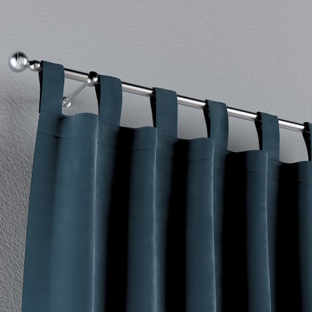 Zasłona na szelkach 1 szt. 130x260 pruski błękit