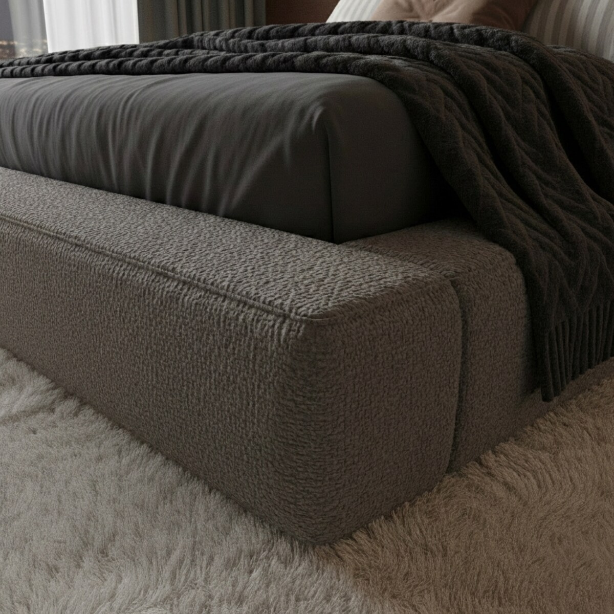 Łóżko Tapicerowane Imperio 140X200 Stelaż Pojemnik Na Pościel Abriamo 2