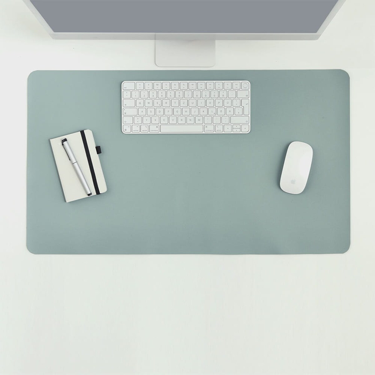 Podkładka na Biurko Skórzana mata Ochronna miętowa mysz Klawiaturę Laptopa