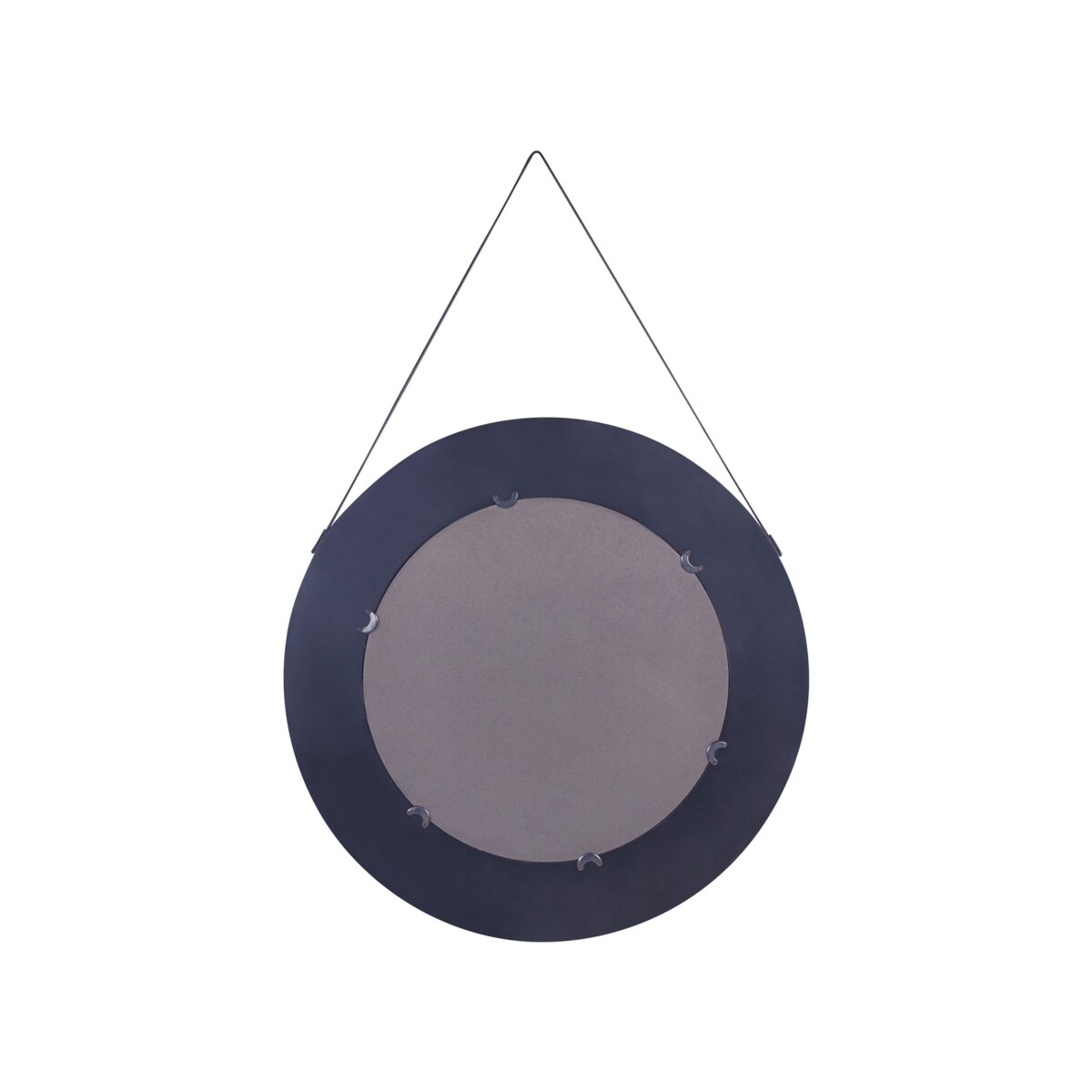 Rattanowe okrągłe lustro ścienne na pasku ø 70 cm jasne CAMBRAI