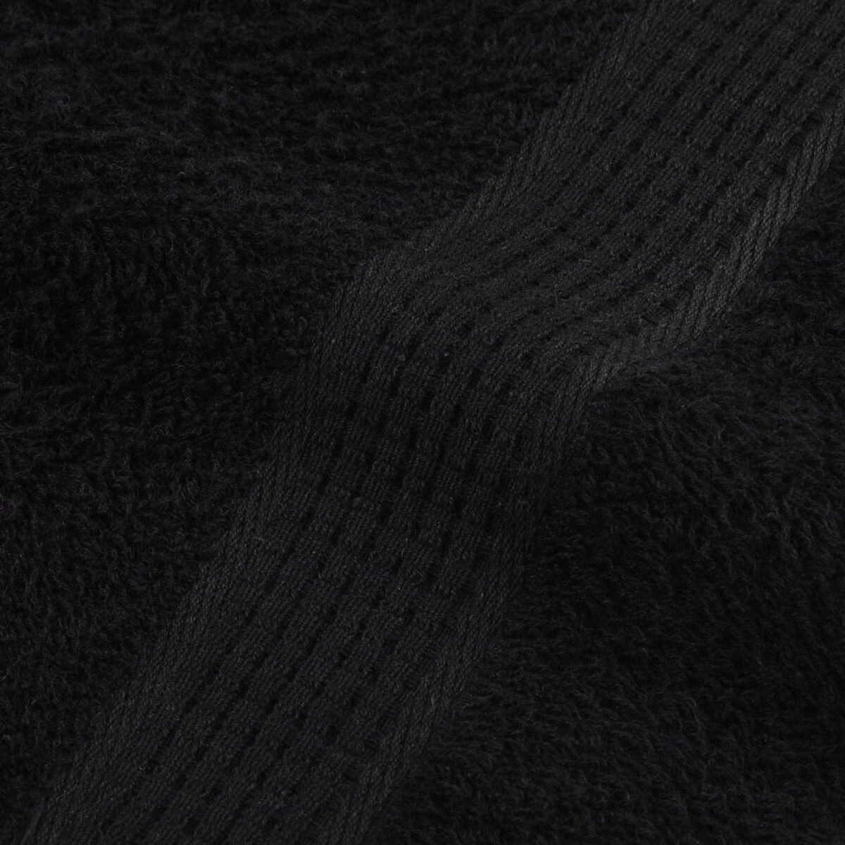 vidaXL Ręczniki kąpielowe, FROGN, 2 szt., czarne, 70x140 cm, 360 g/m²