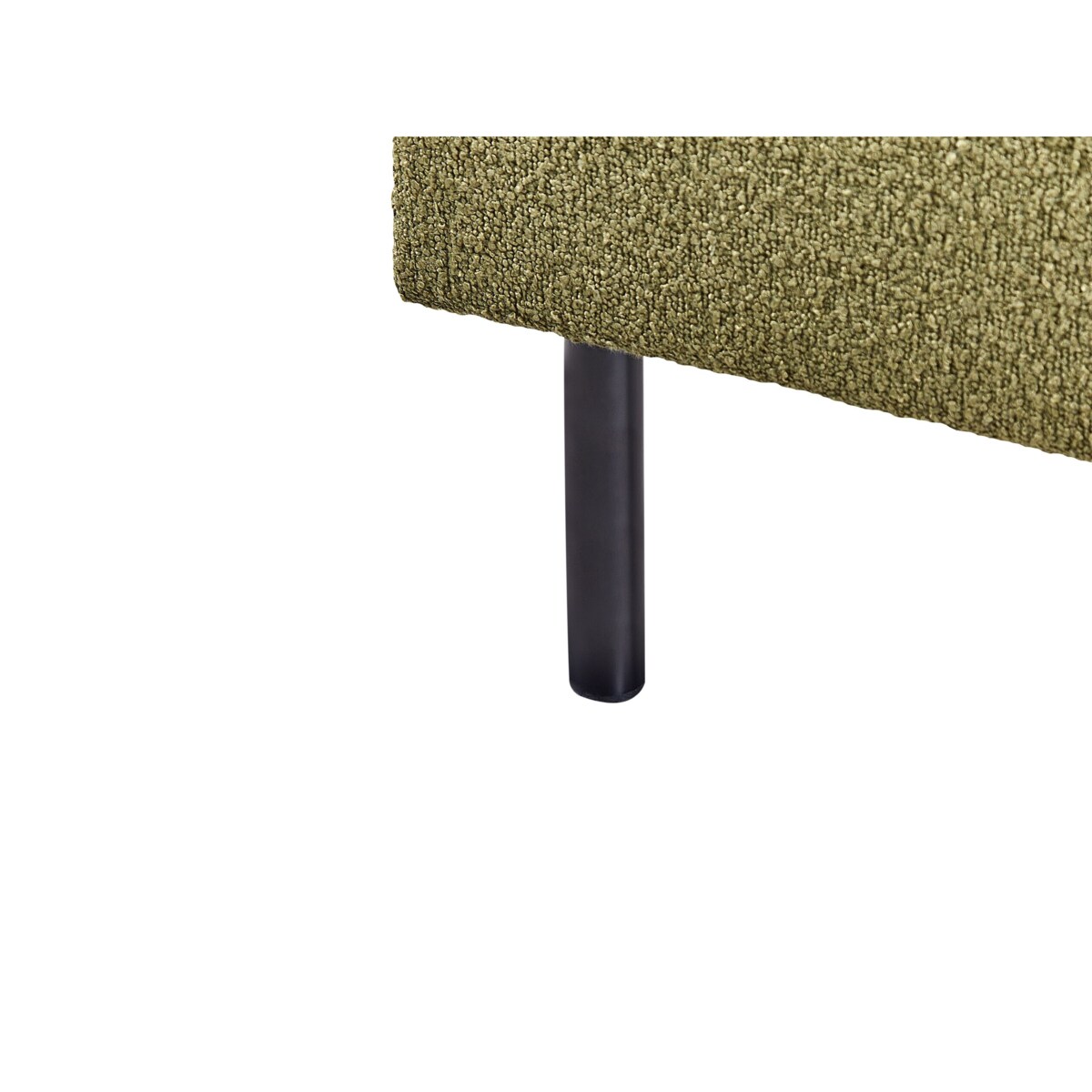 Łóżko boucle 180 x 200 cm zielone MARGUT