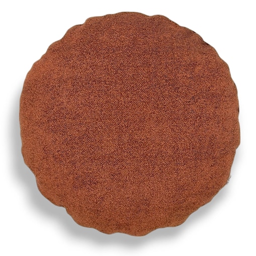 Okrągła ruda poduszka dekoracyjna 45 cm Ronda