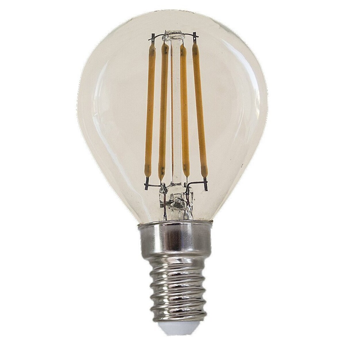 Żarówka LED filament E14 G45 4W 500 lm 2700K ciepła biel Rabalux 79048 szklana kulka transparentna