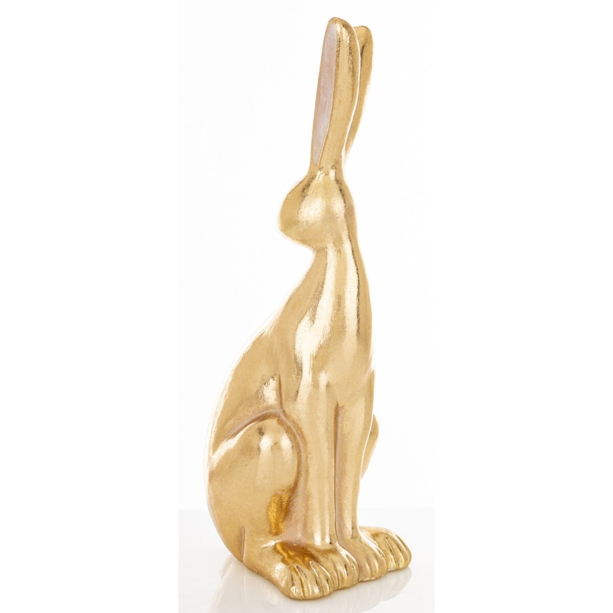 Dekoracja - złoty królik 30x10x12 cm SVELTA