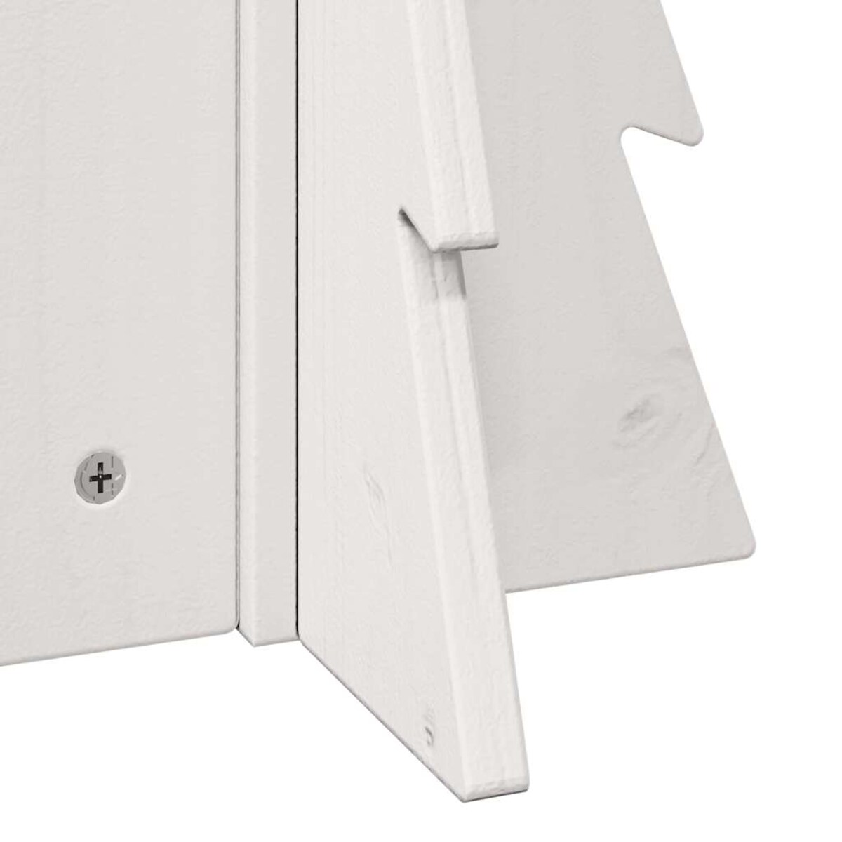 vidaXL Drewniana choinka do udekorowania, biała, 49 cm, sosnowa