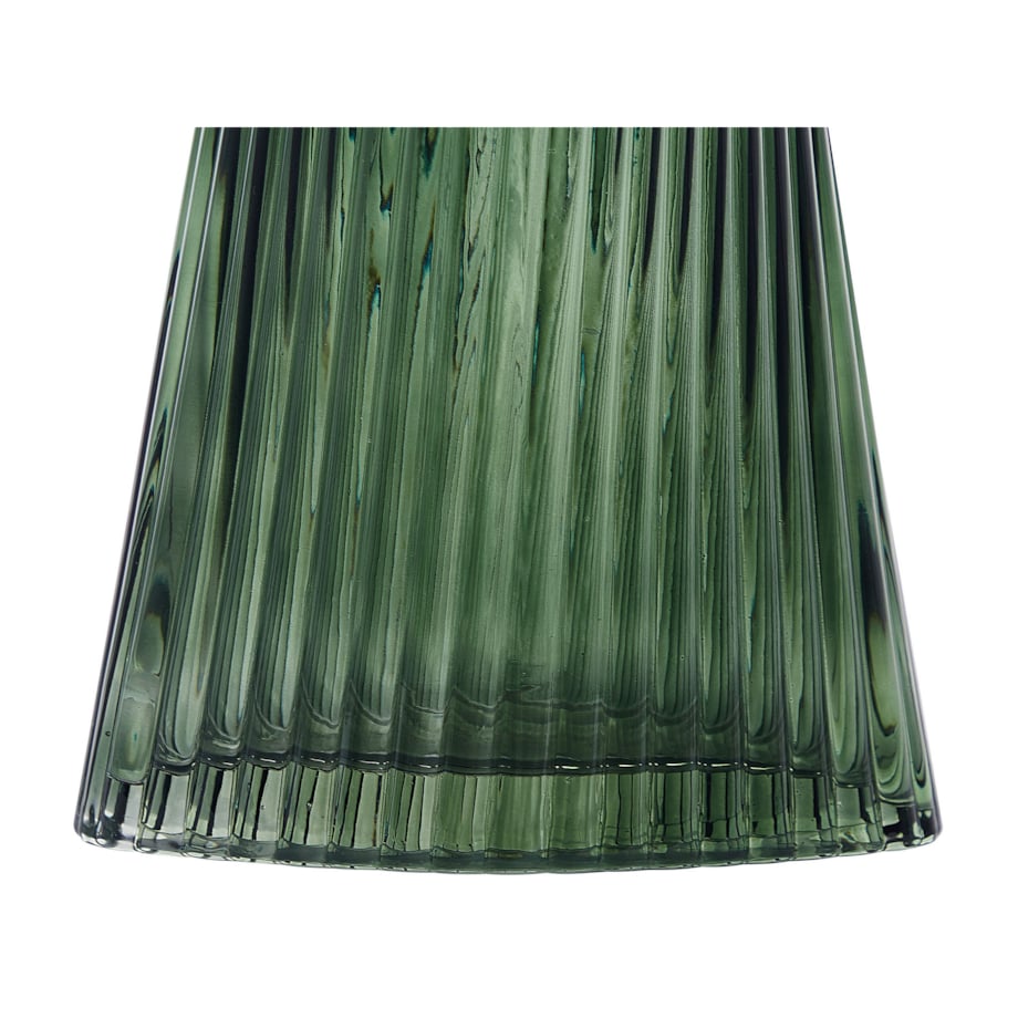 Wazon na kwiaty szklany 26 cm ciemnozielony MARPISSA