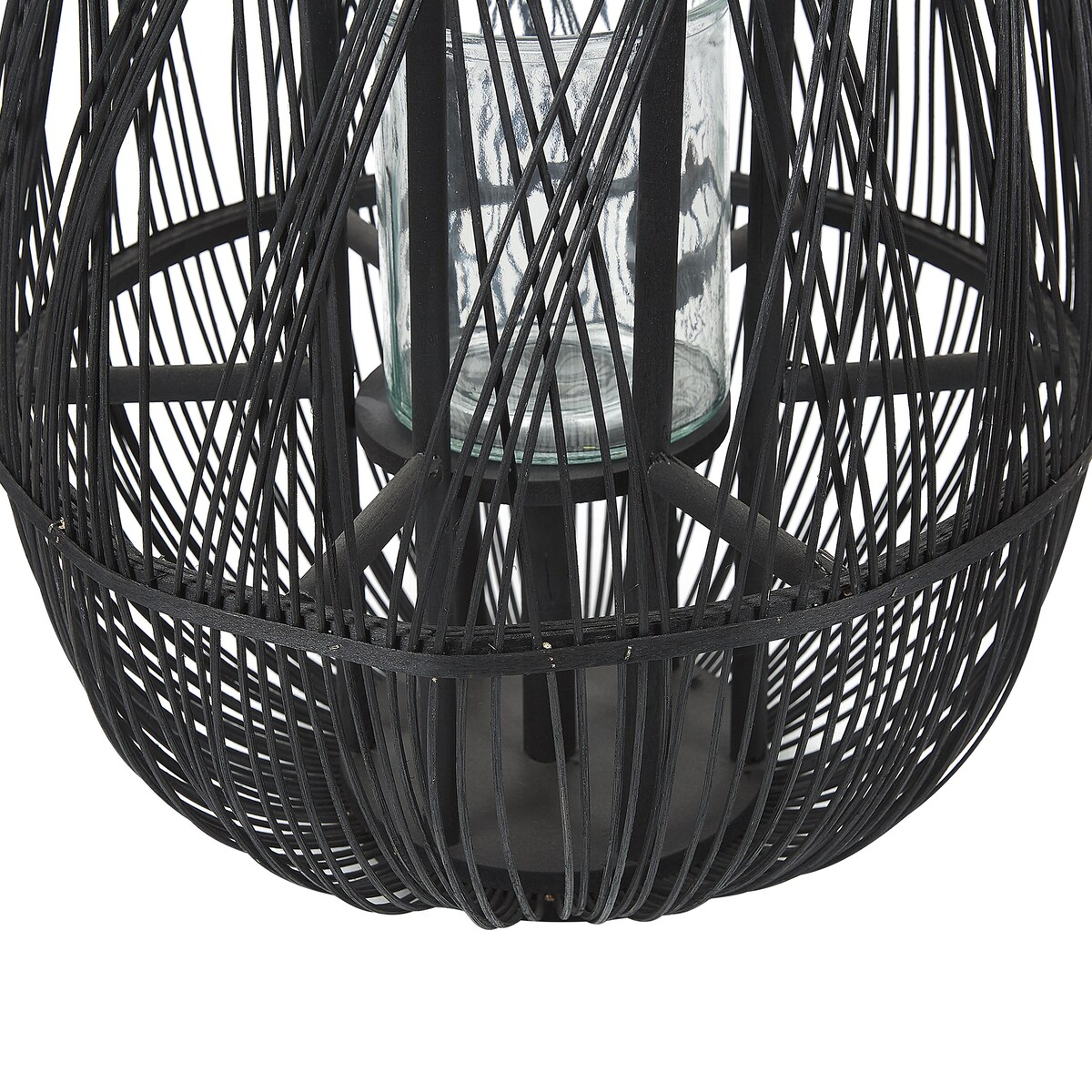 Lampion TONGA Bambus 77 cm Czarny