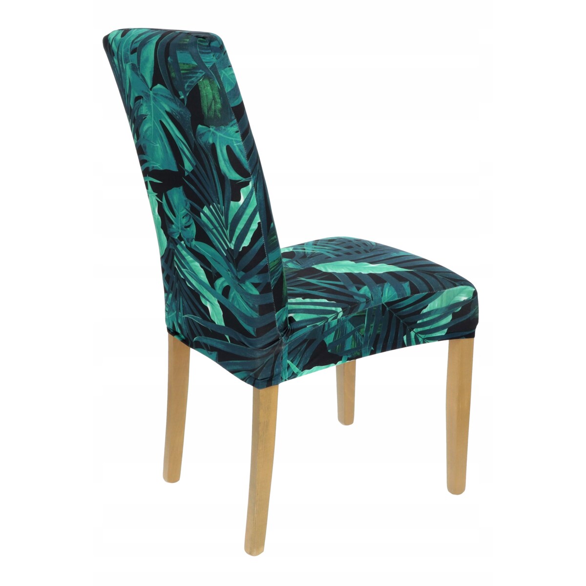 POKROWIEC NA KRZESŁO LIŚCIE WZORY ELASTYCZNY [21CY]