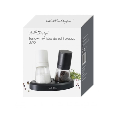 Zestaw młynków do soli i pieprzu Livio 25769