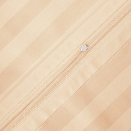Poszewka bambusowa satyna bawełniana 40x40 Bamboo paski, beżowe