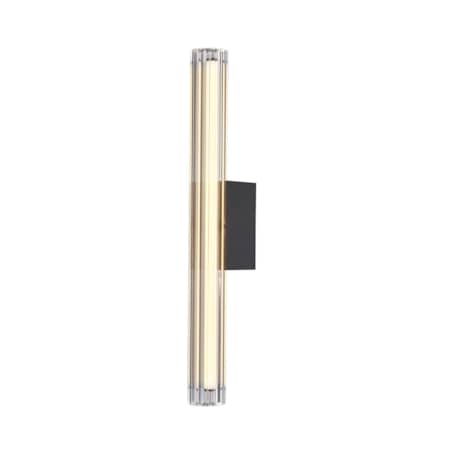 Lampa ścienna VERTI 40 cm - LED, transparentna tuba