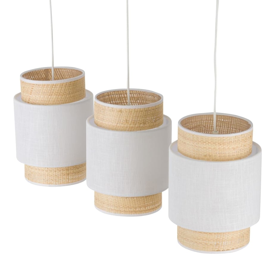 Wisząca lampa potrójna nad stół Boho 5654 TK Lighting ekologiczna biała