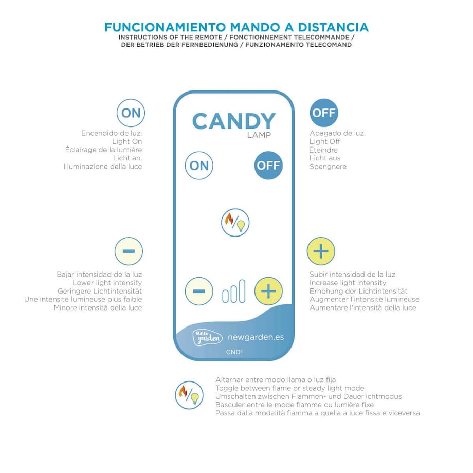 Tarasowa lampka stołowa z magnesem Candy LUMCND019BXWLNW King Home IP54 biała