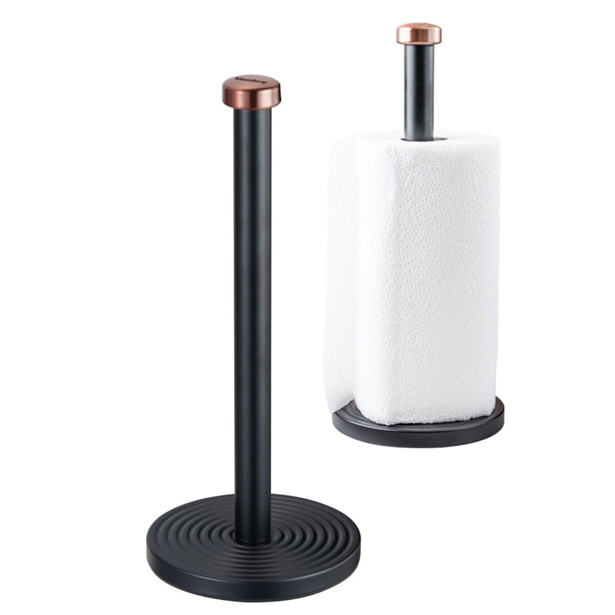 Stojak kuchenny na ręcznik papierowy czarny KLAUSBERG