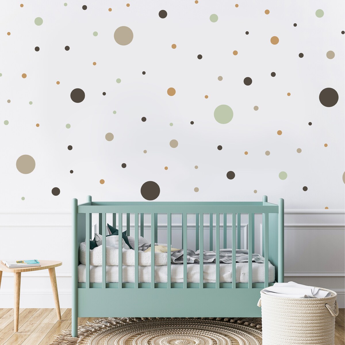 Naklejki Ścienne GROCHY Kropki Styl Boho Dla Dzieci Zestaw 150szt.