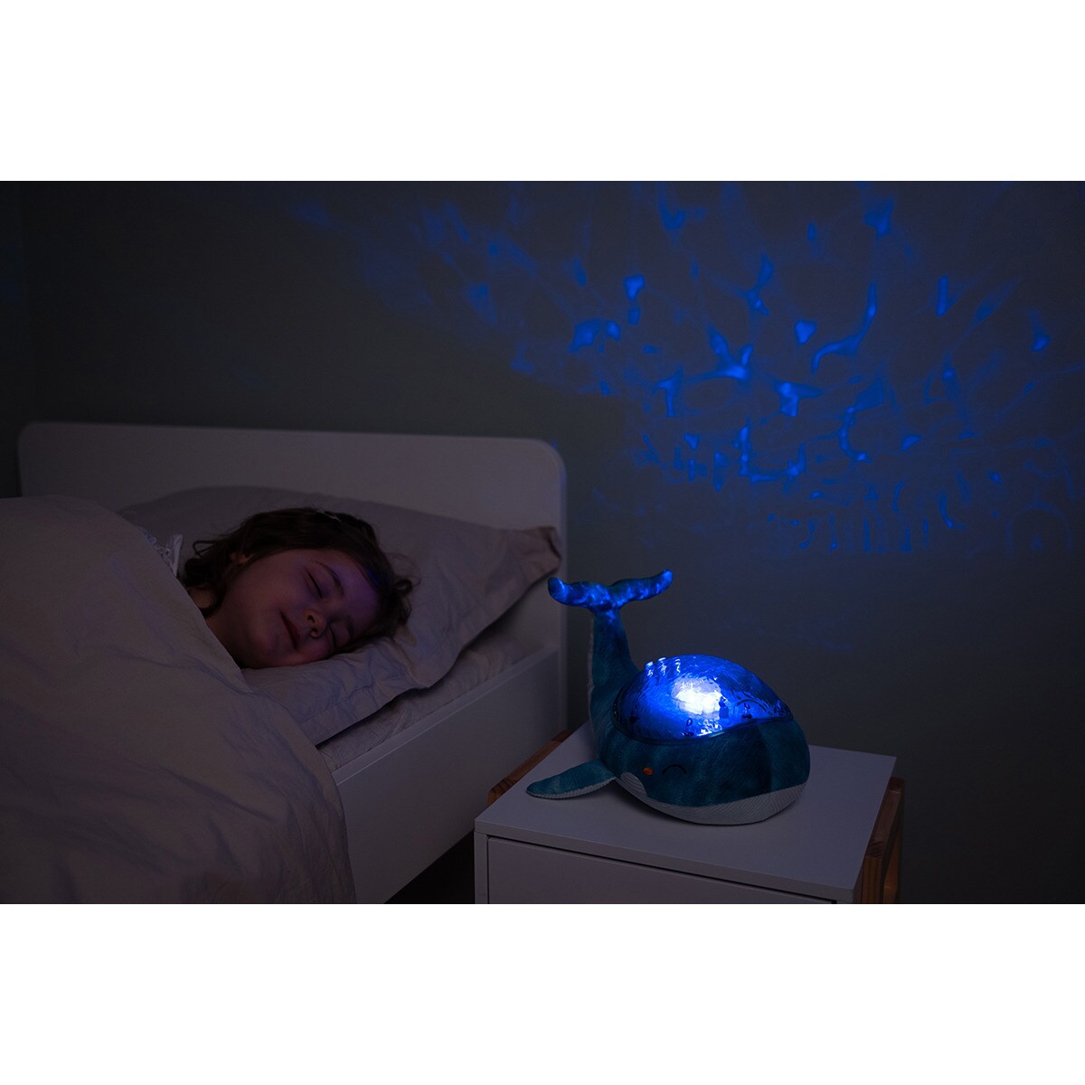 Projektor z pozytywką - Wieloryb niebieski ECO - Cloud b® Tranquil Whale™