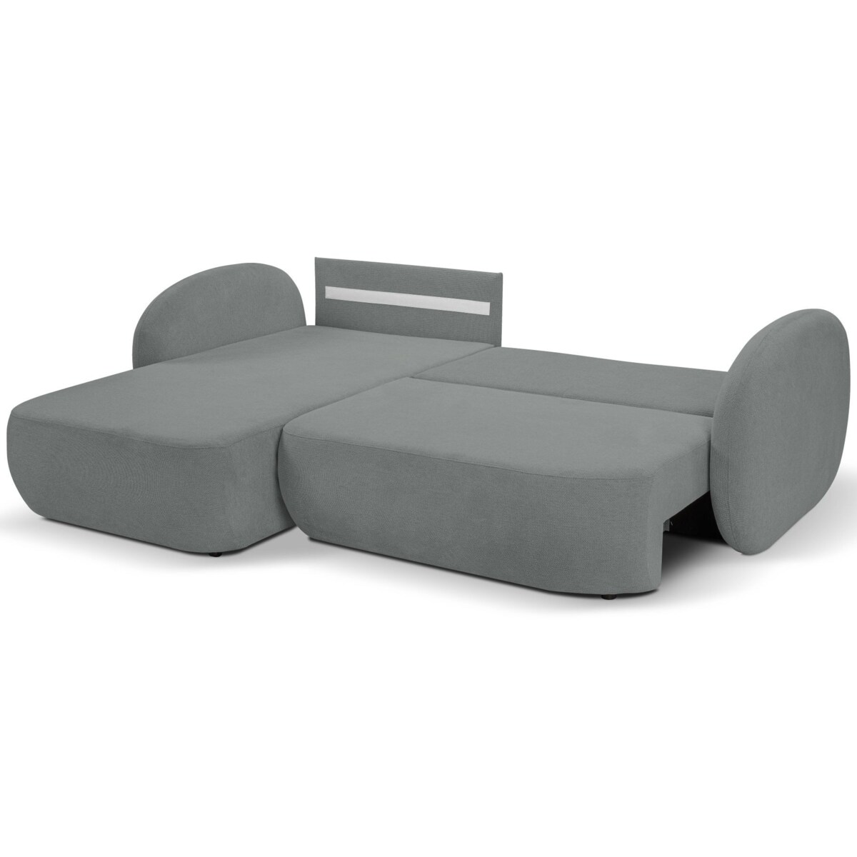 Nowoczesny narożnik rozkładany OLIVIO lewy - ciemnoszary