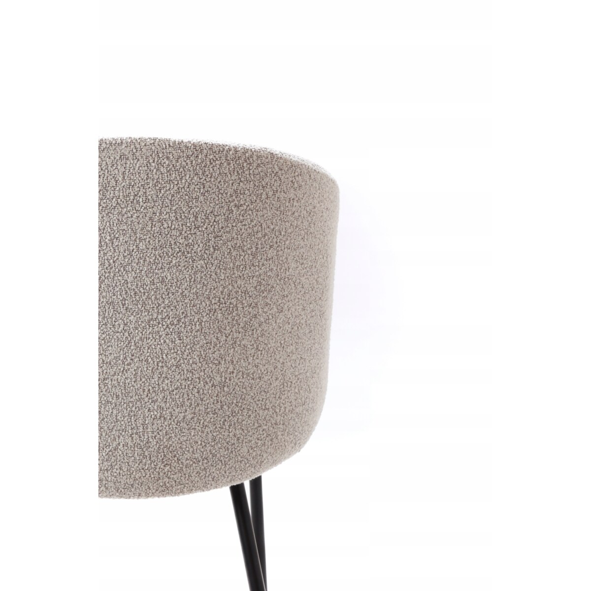 ZESTAW 2 SZTUK Krzesła ZENAR Szaro-Czarne Tapicerowane Nowoczesne Loft