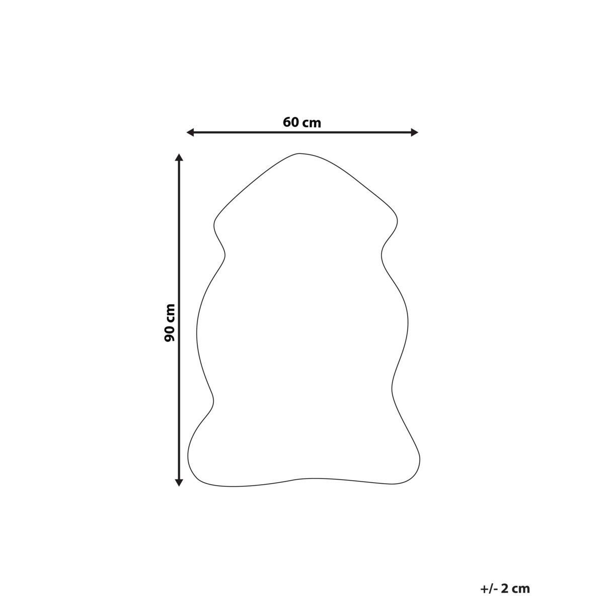 Dywan imitacja futra królika biały UNDARA