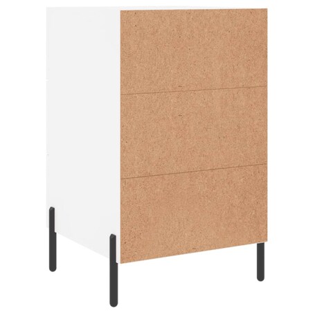 vidaXL Szafka nocna, biała, 40x40x66 cm, materiał drewnopochodny
