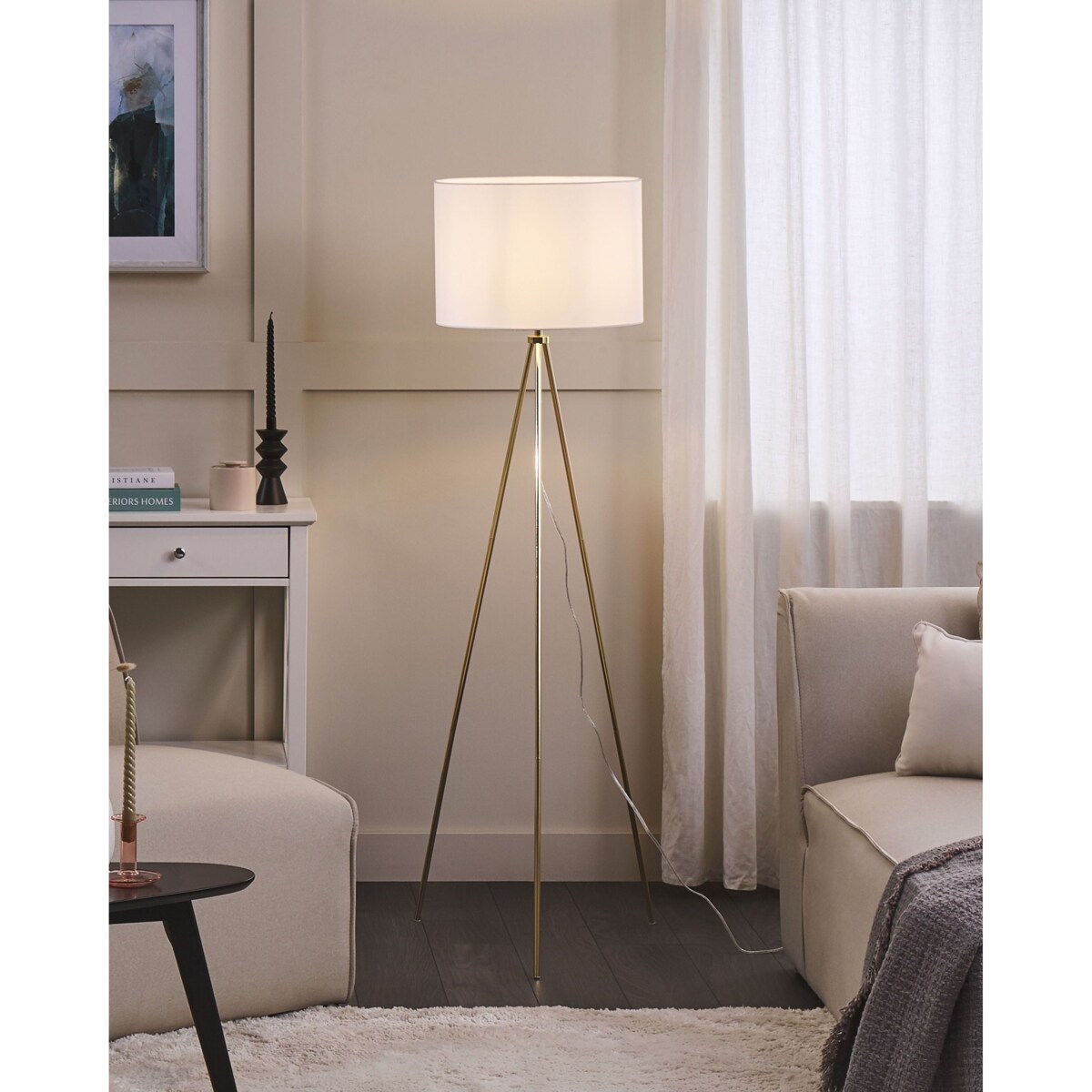 Lampa podłogowa VISTULA Metal Złoty