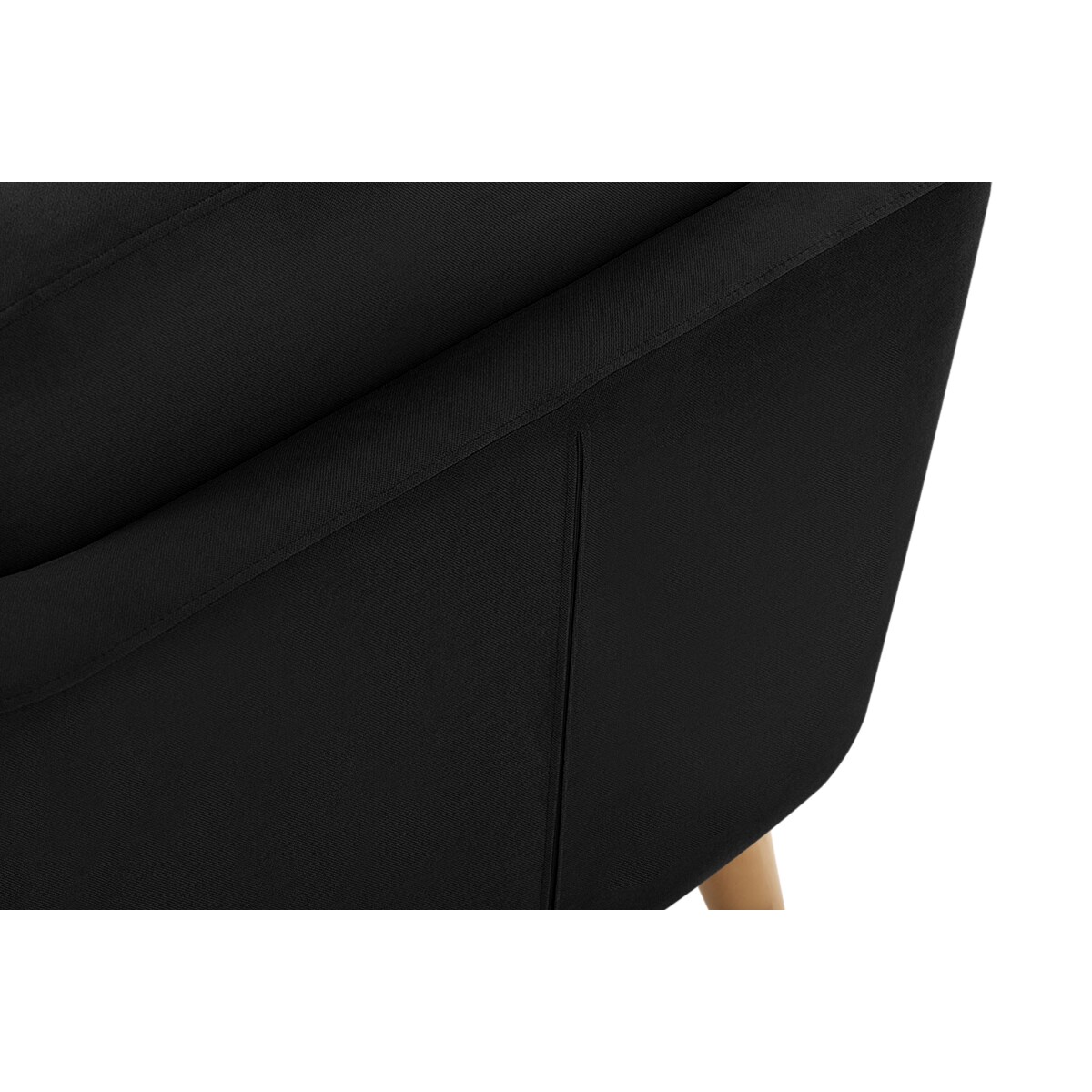 KONSIMO TAGIO Czarny fotel skandynawski