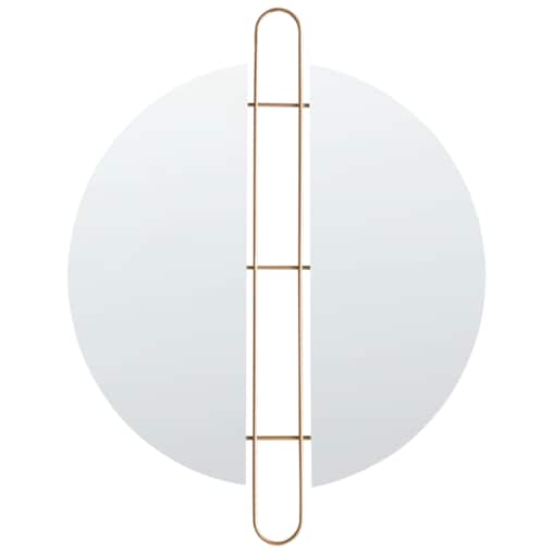 Lustro ścienne ATTIN 52 cm 65 cm Złoty