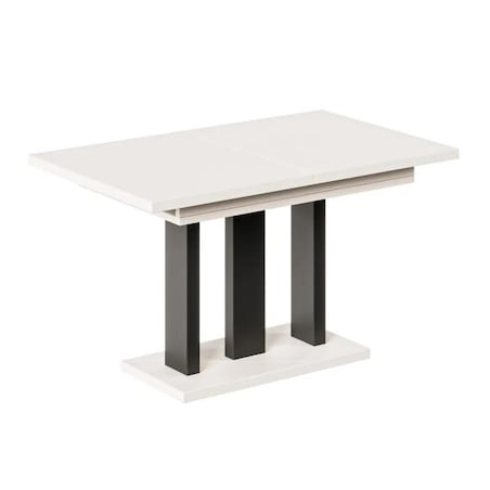 Stół rozkładany APPIA 130(210)x80 kaszmirowy mat/czarny mat