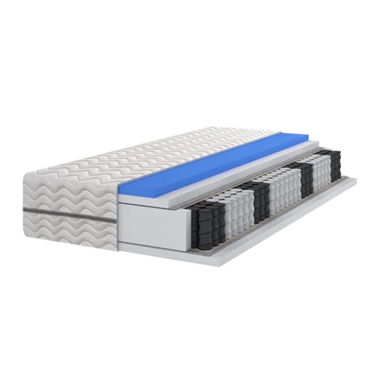 Materac pocket 7 stref visco H3- 21/22 cm - 160x200 cm