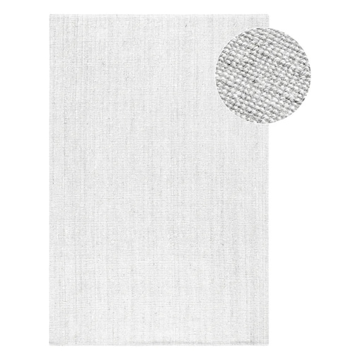 Dywan jutowy do salonu 190x280cm, naturalny kremowy dywan z juty