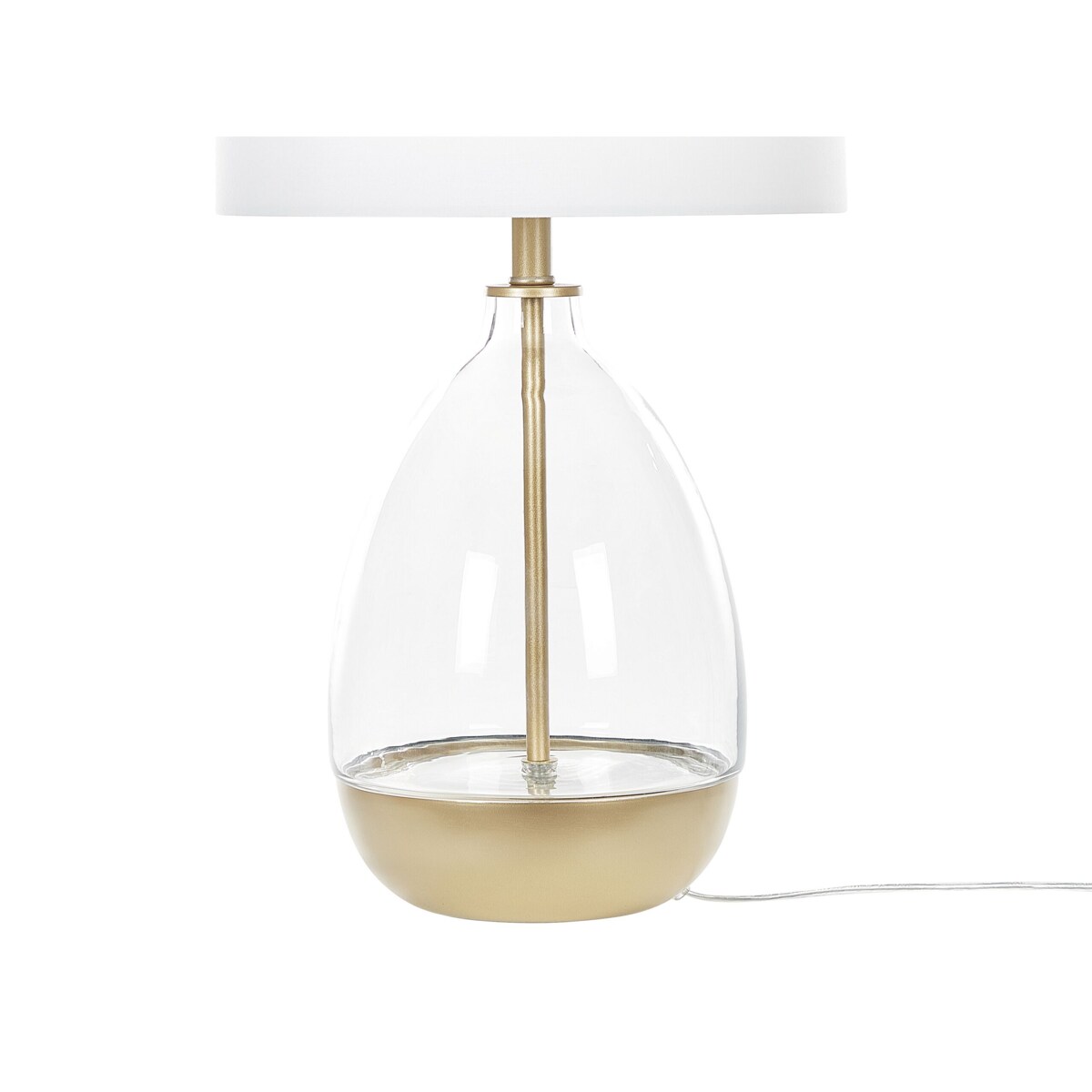 Lampa stołowa złota z białym OKARI