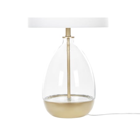 Lampa stołowa złota z białym OKARI