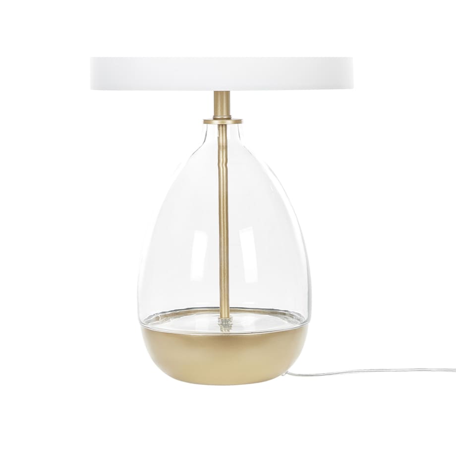 Lampa stołowa złota z białym OKARI