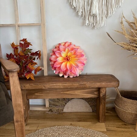 Poduszka jesienna kwiat Dalia mała