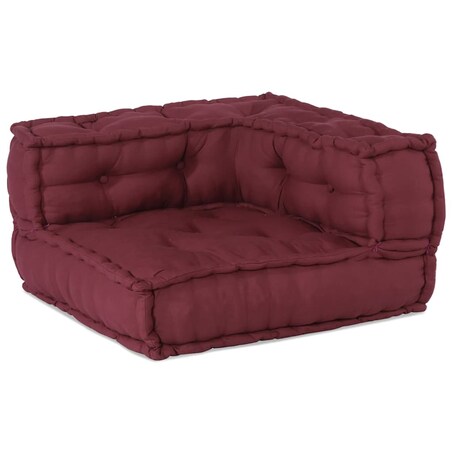 vidaXL 2-osobowa sofa modułowa Bordowy 140x70x36 Tkanina