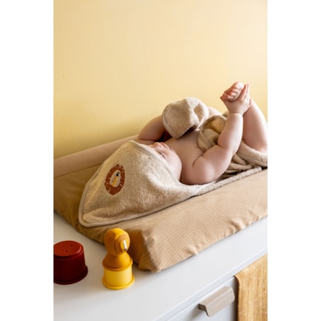 Ręcznik kąpielowy z kapturem 75x75cm - Aura Lew Trixie Baby