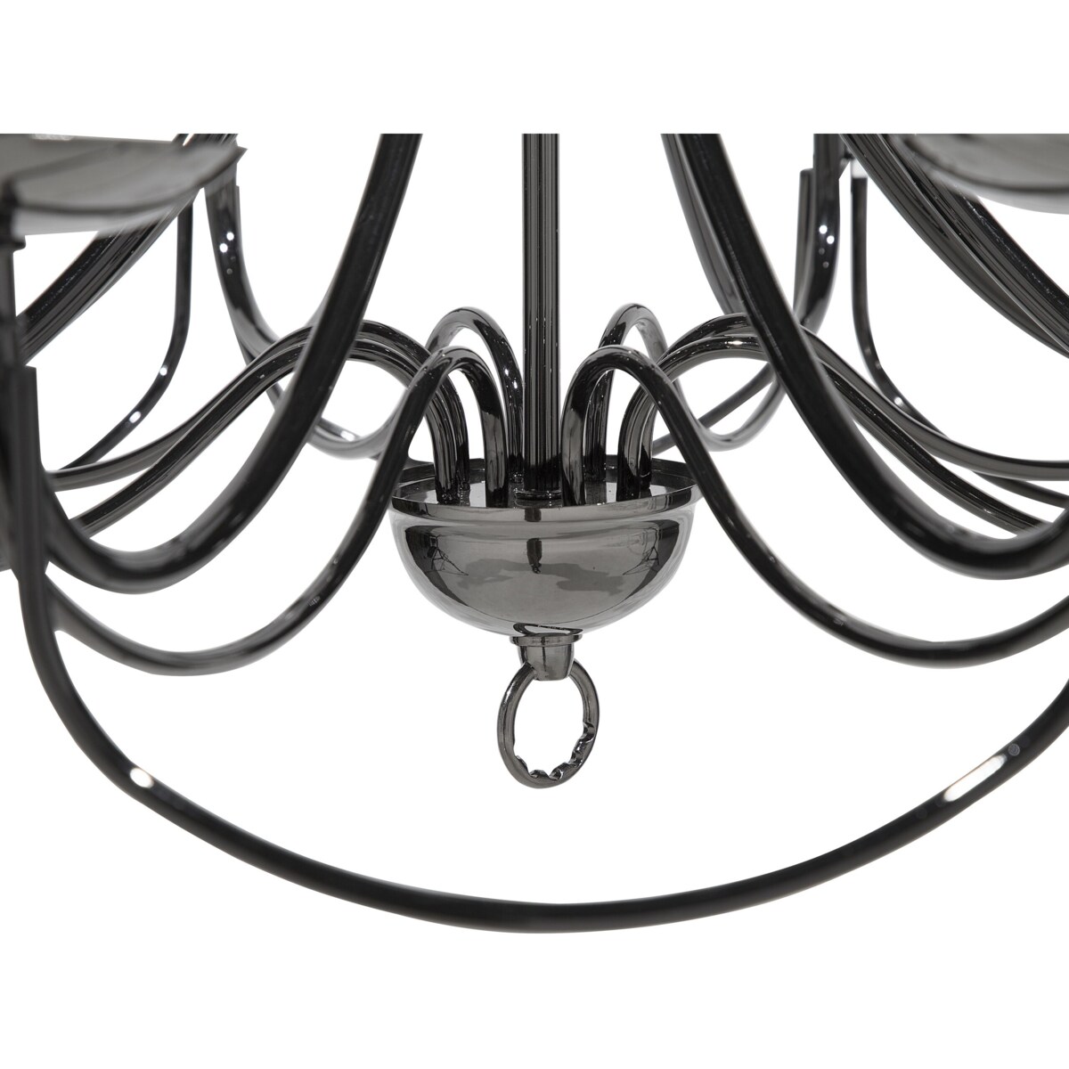 Żyrandol metalowy czarny TEESTA