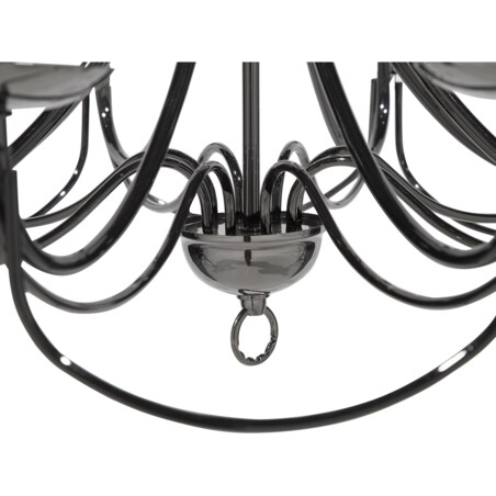 Żyrandol metalowy czarny TEESTA