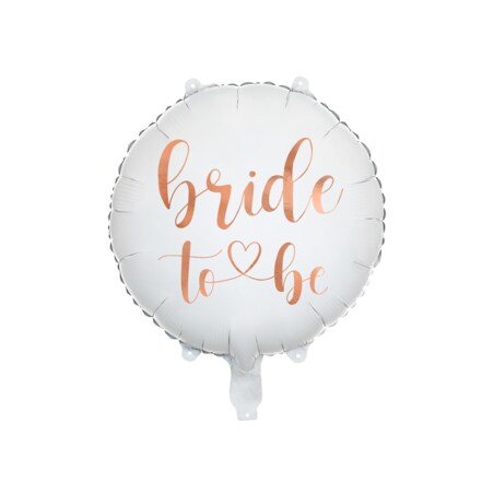 Balon foliowy Bride to be 45cm, biały