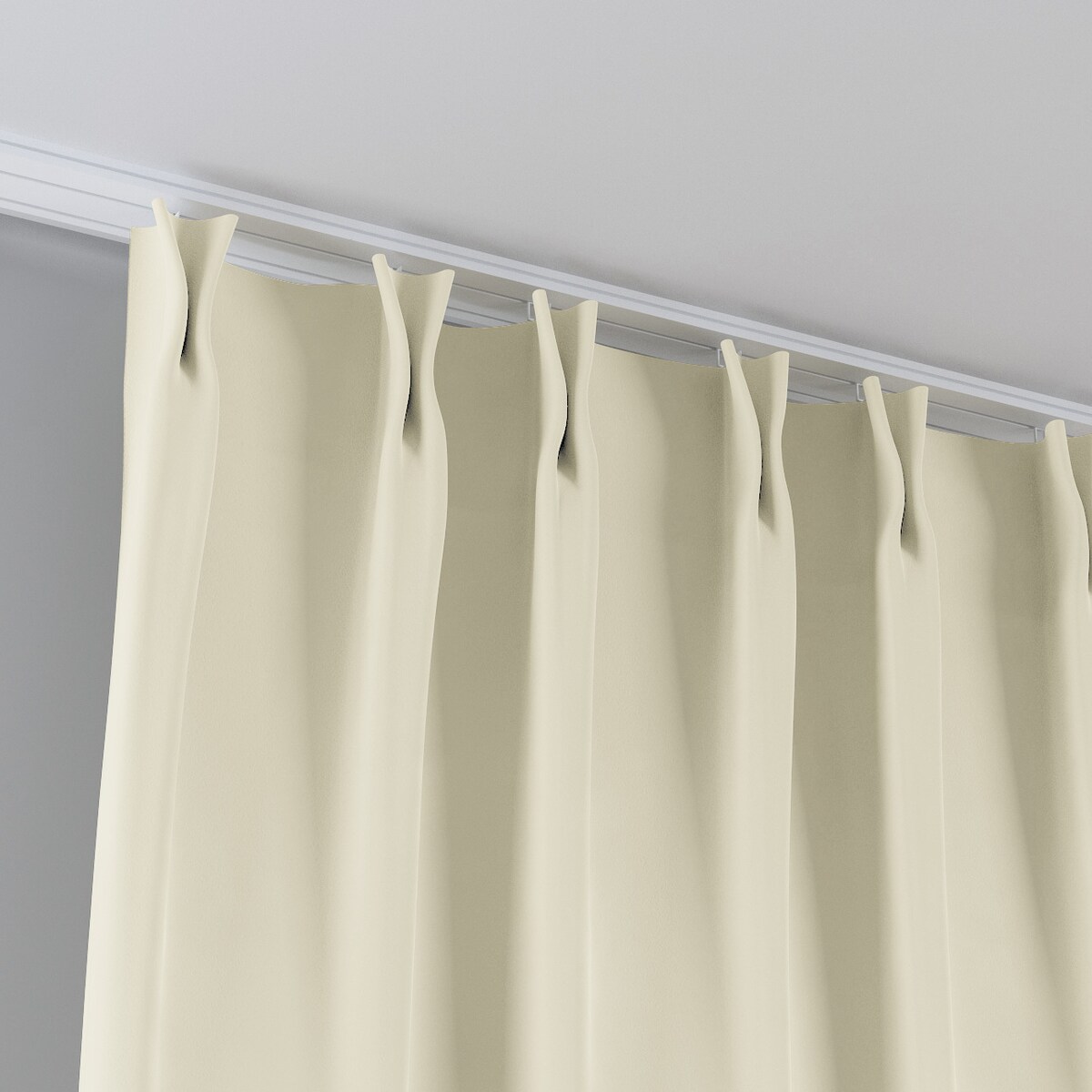 Zasłona na haczykach flex podwójnych 130x260 kremowy