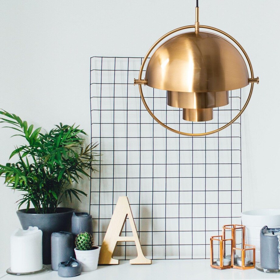 Wisząca lampa koło art deco Mobile ST-8881 Step designerska mosiądz