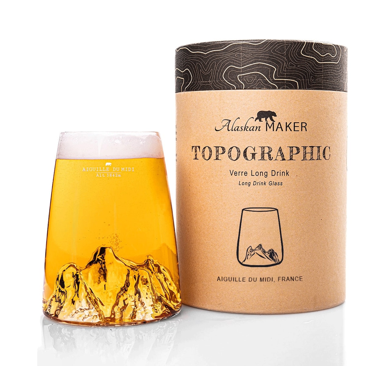 Szklanka Long Drink - Topographic - Aiguille du Midi