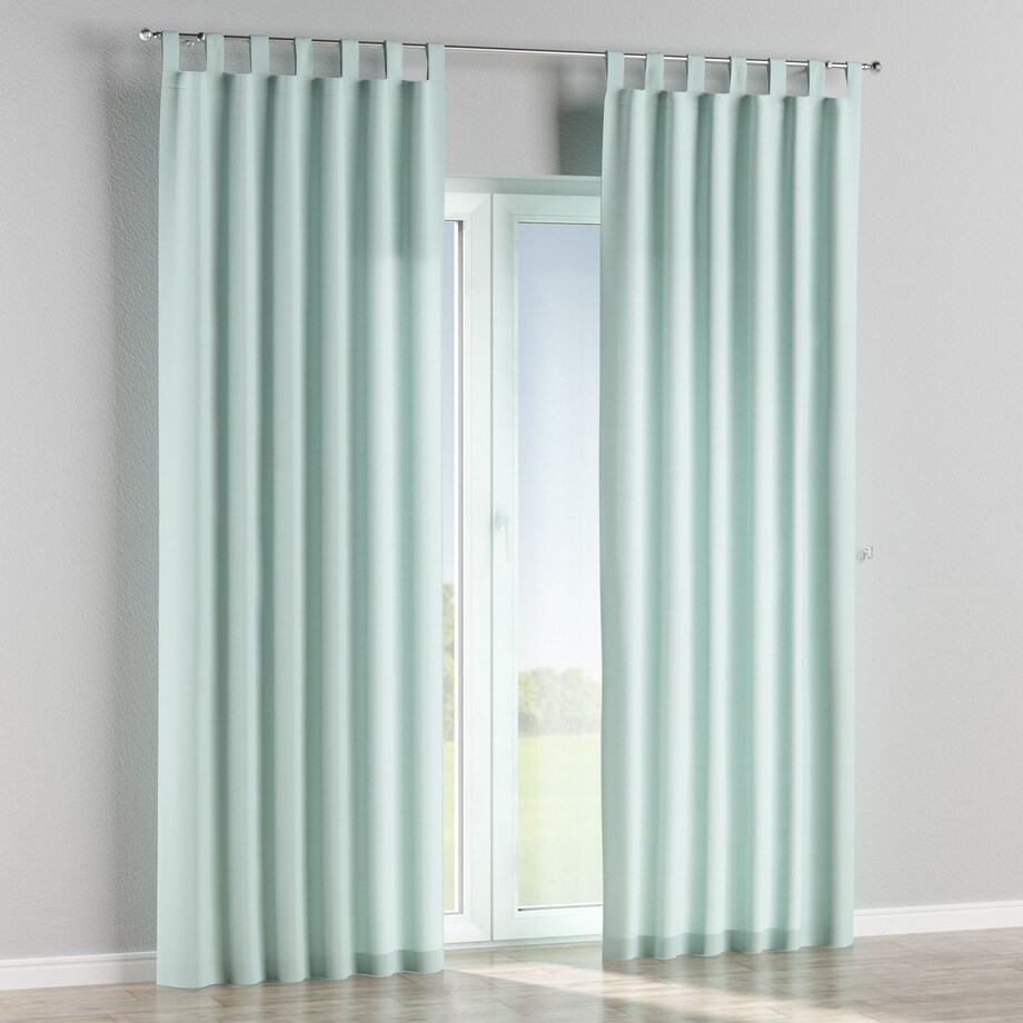 Zasłona na szelkach 1 szt. 130x245 pastelowy błękit