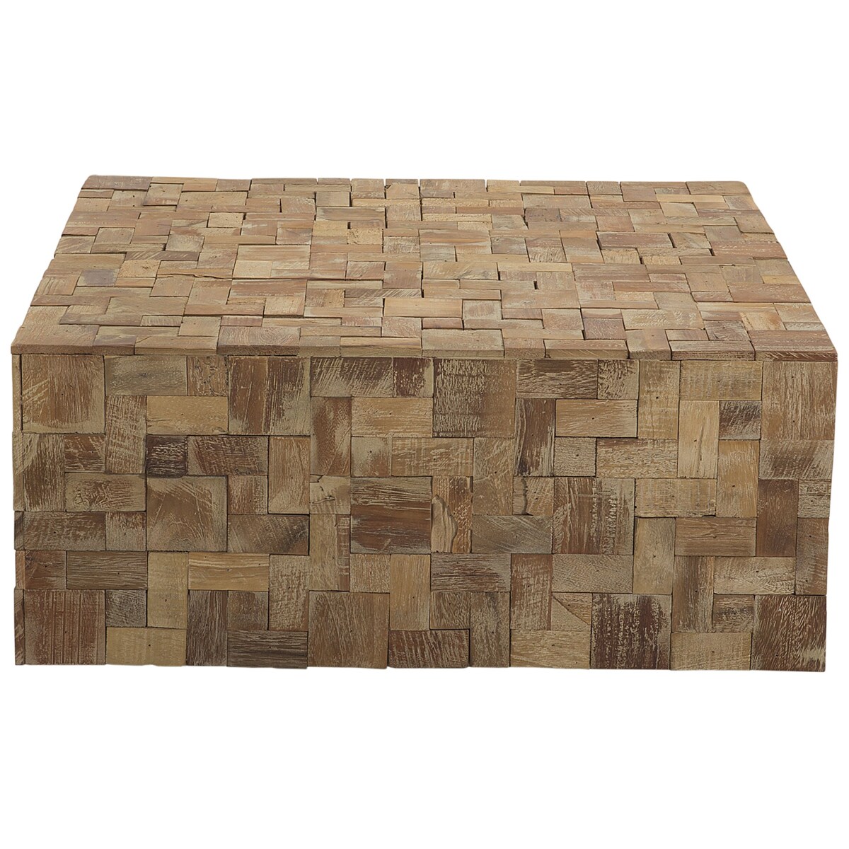 Stolik kawowy tekowy jasne drewno GAMBO