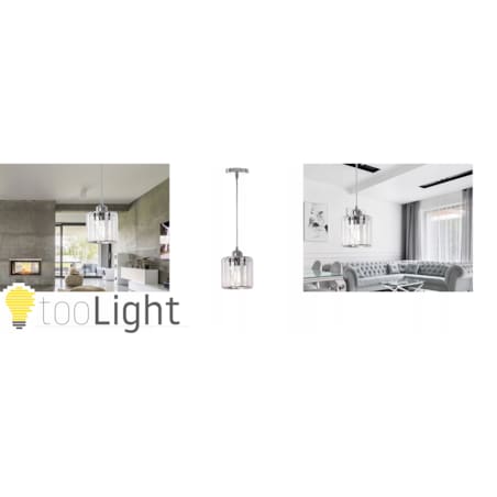 Lampa Wisząca Toolight Glamour Chromowana