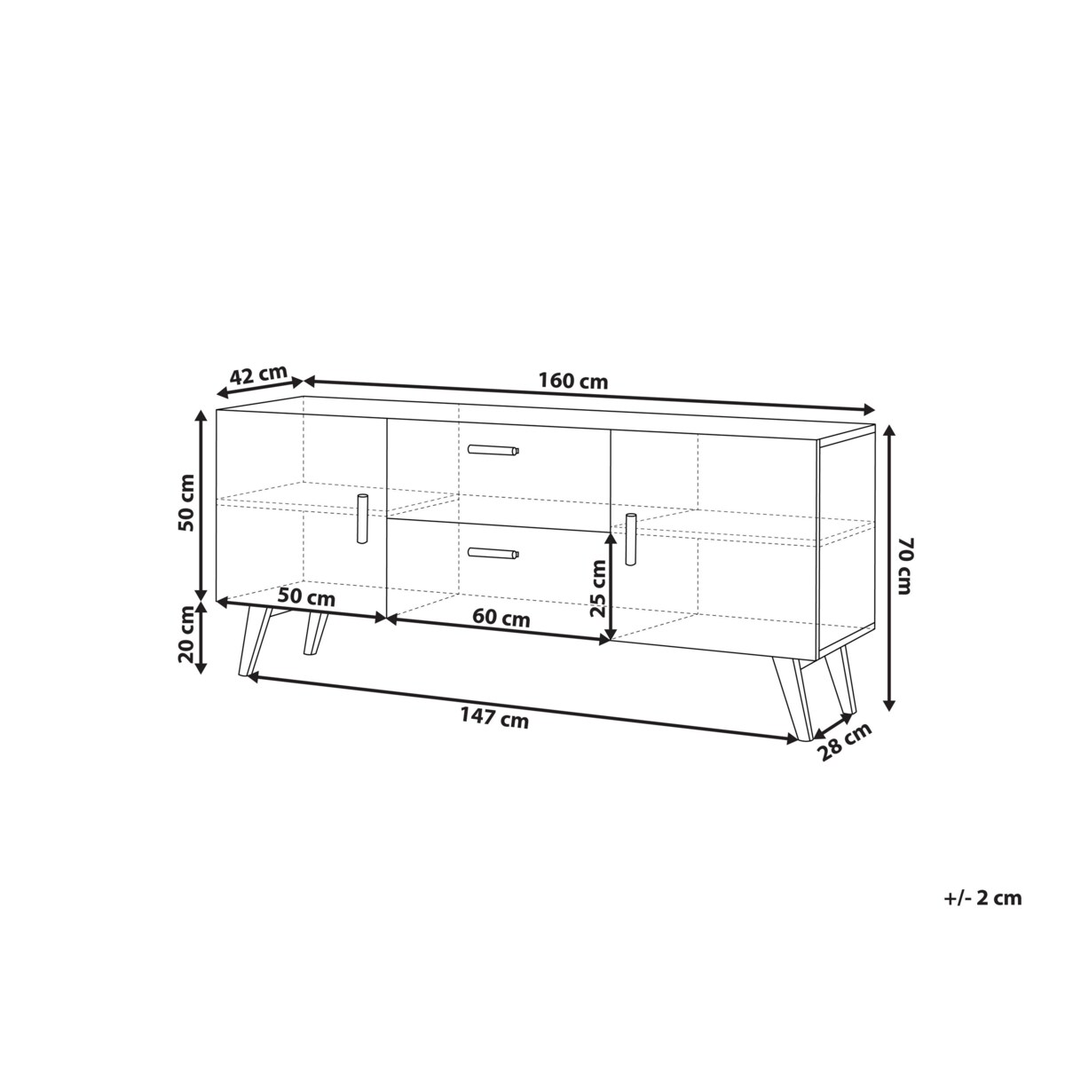 Komoda biała MEET II