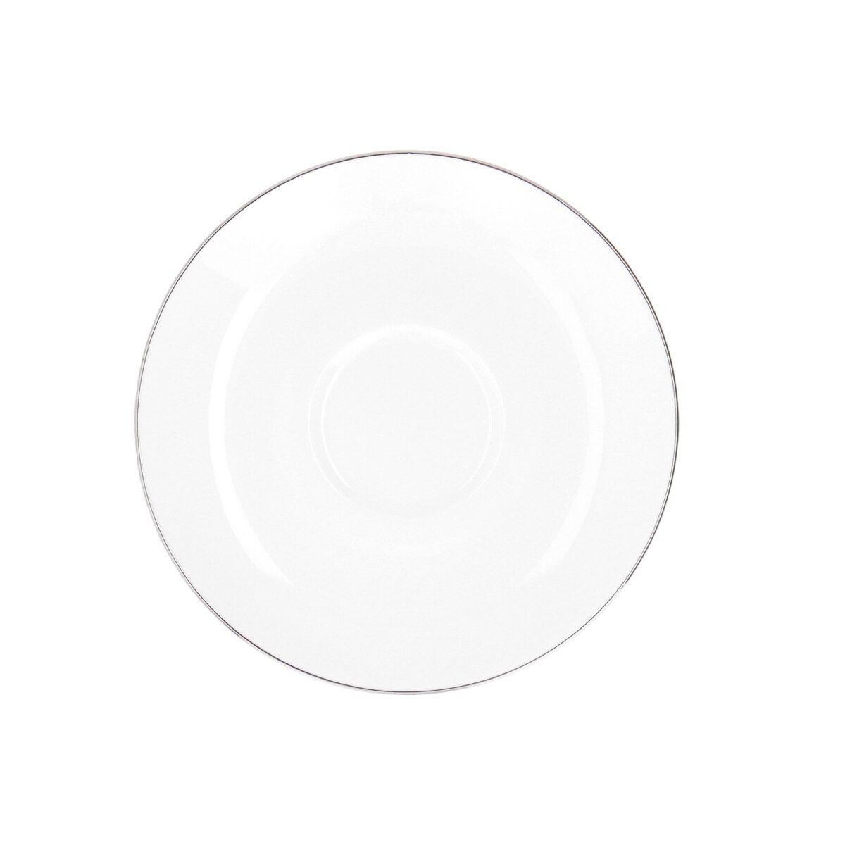 Zestaw filiżanek ze spodkami dla 6 osób 12 el. City Platynowe B325